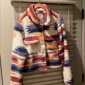 Aztec Sherpa Patterned Jacket